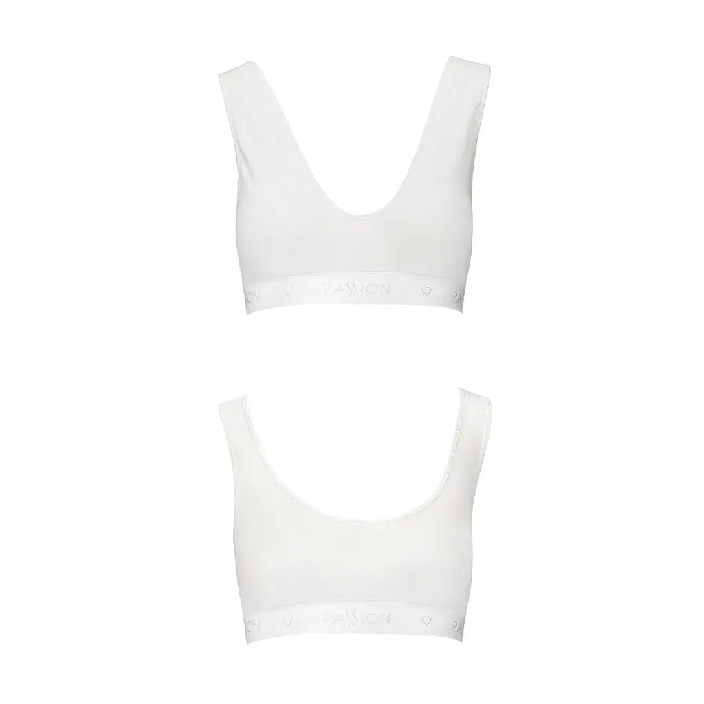 Спортивний топ з еластичної бавовни Passion PS005 TOP XL, white - фото 5
