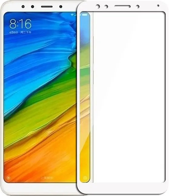 Захисне скло Tempered Glass 3D Full Glue Xiaomi Redmi 5 Plus white - фото 2