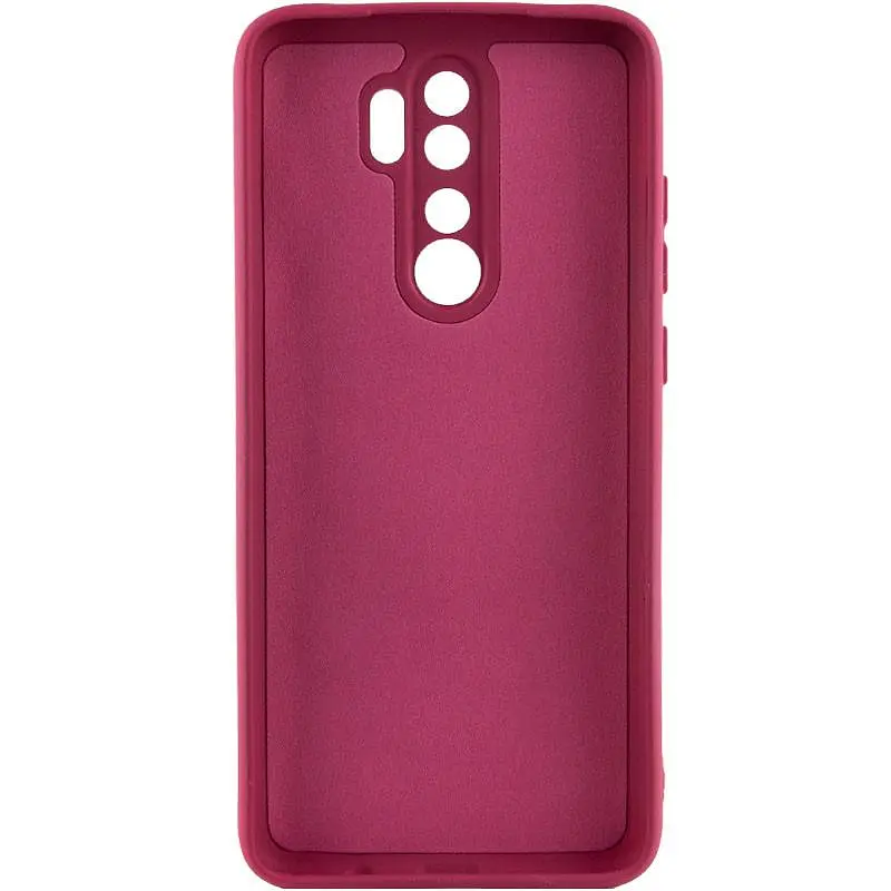 Чехол TPU GETMAN Liquid Silk Full Camera для Xiaomi Redmi 9 Бордовый / Marsala - фото 2