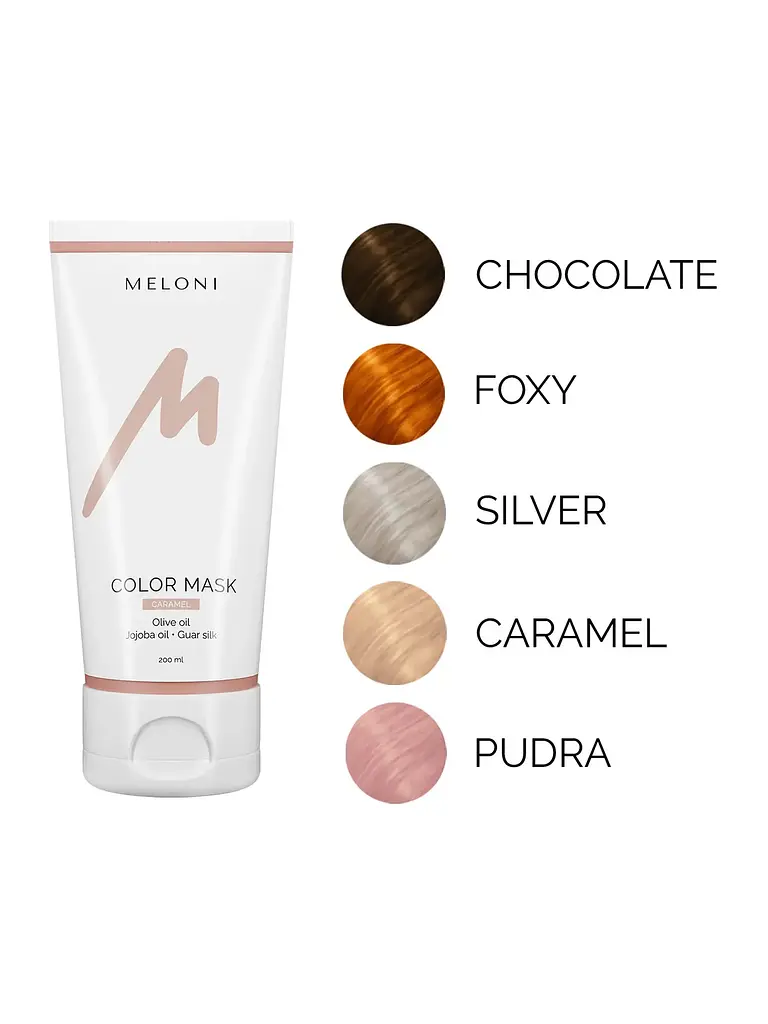 Тонуюча маска для волосся Карамельний Color Mask Caramel Meloni 200 мл - фото 2