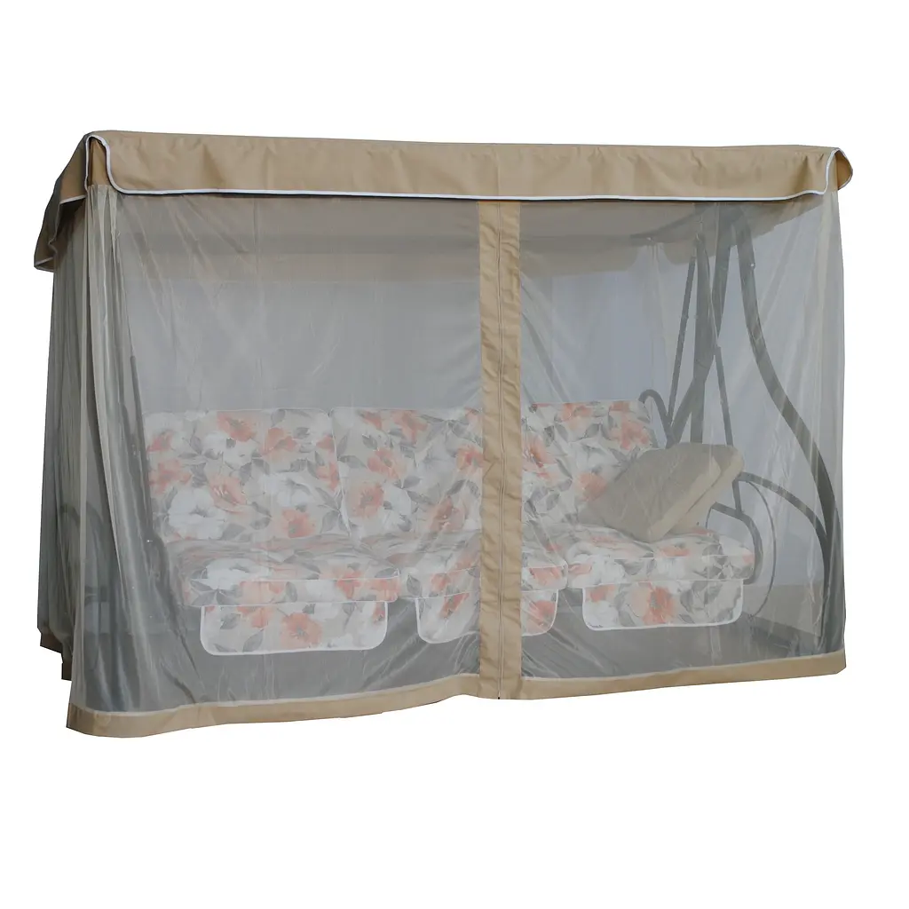 Садовая диван-качалка Ost-Fran Montreal лонета Меджик Аранча/тексилк FL-751/737 с сеткой - фото 7