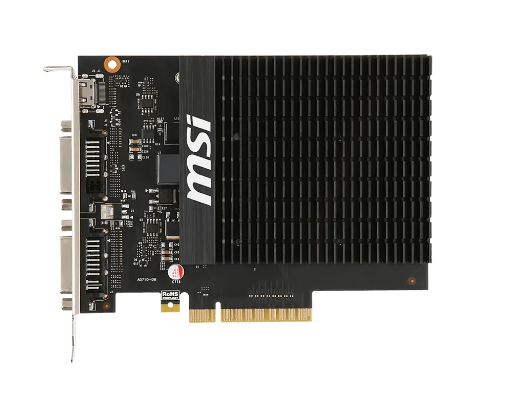 Видеокарта GeForce GT 710 2GB MSI (GT 710 2GD3H H2D) Б/У - фото 3