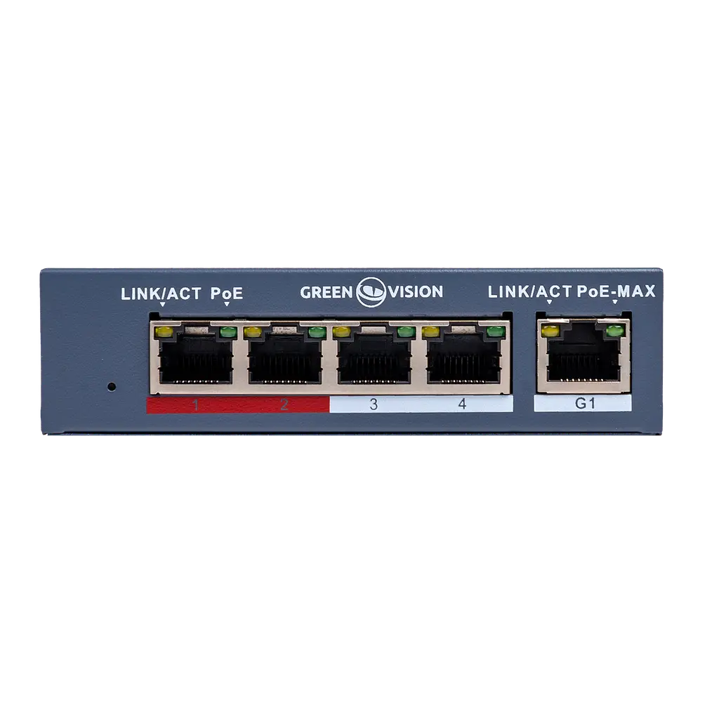Комутатор мережевий POE GV-017-AI-4+1P - фото 3