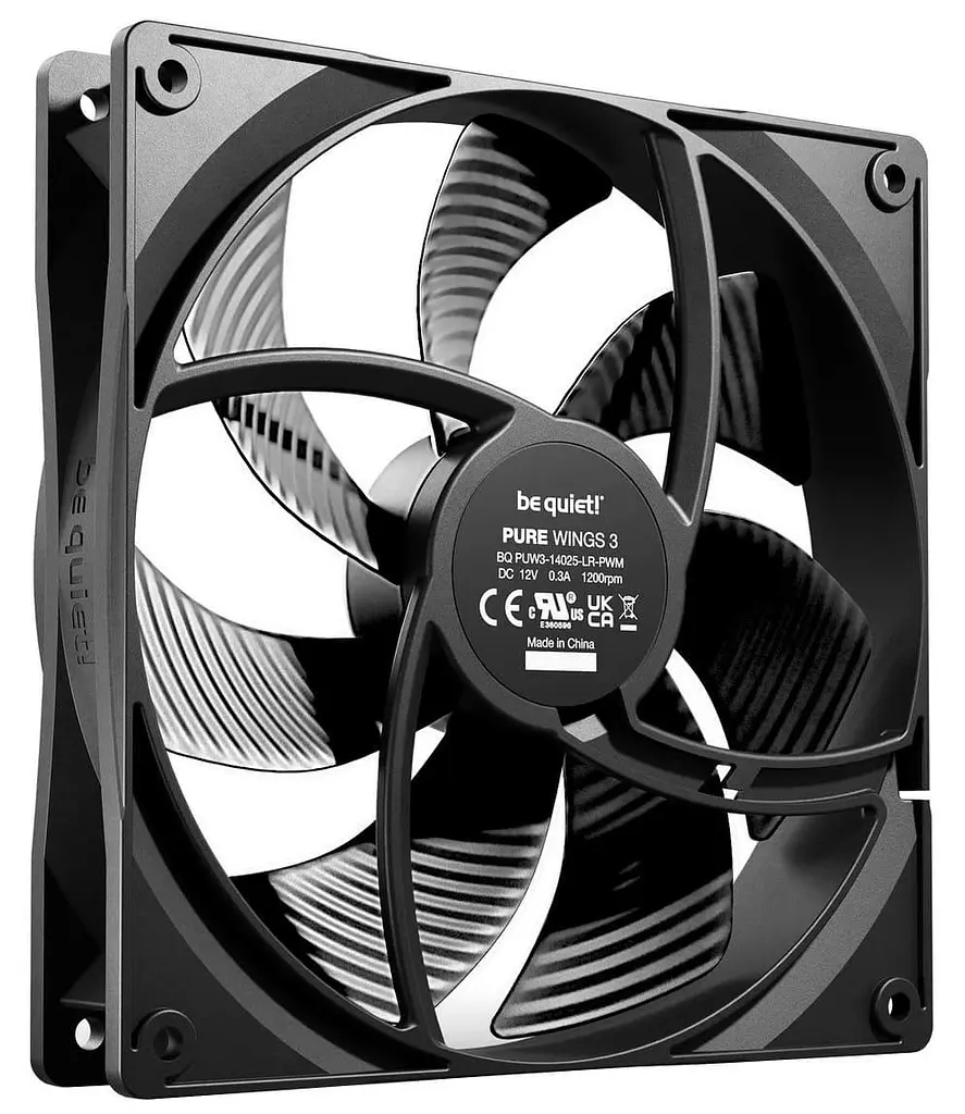 Комплект вентиляторів be quiet! PURE WINGS 3 140mm PWM 3 шт (BL139) - фото 3