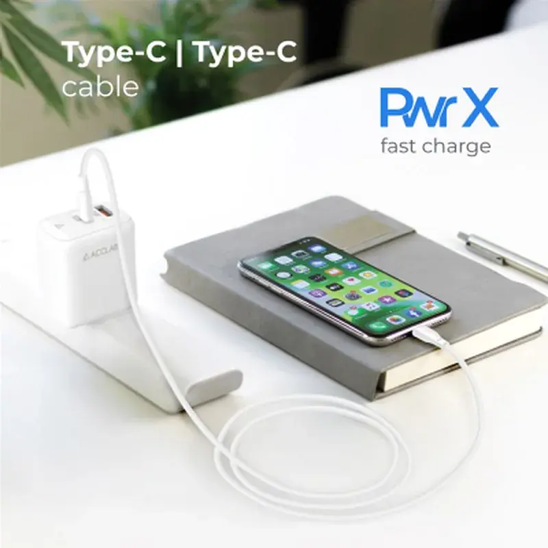 Дата кабель USB-C to USB-C 1.2m PwrX 60W ACCLAB (1283126559563) - фото 5