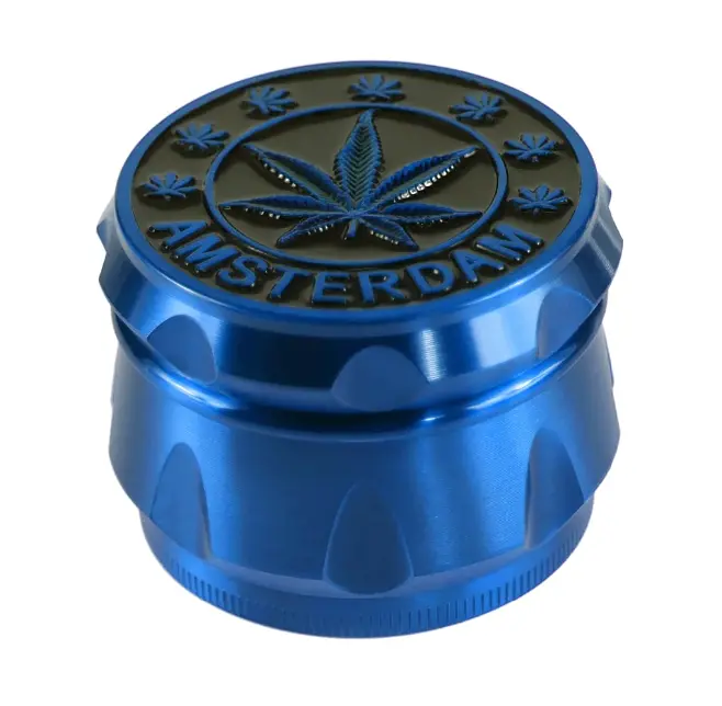 Гриндер для подрібнення тютюну D&K Cannabis DK-5083-4 Blue (15711) - фото 2