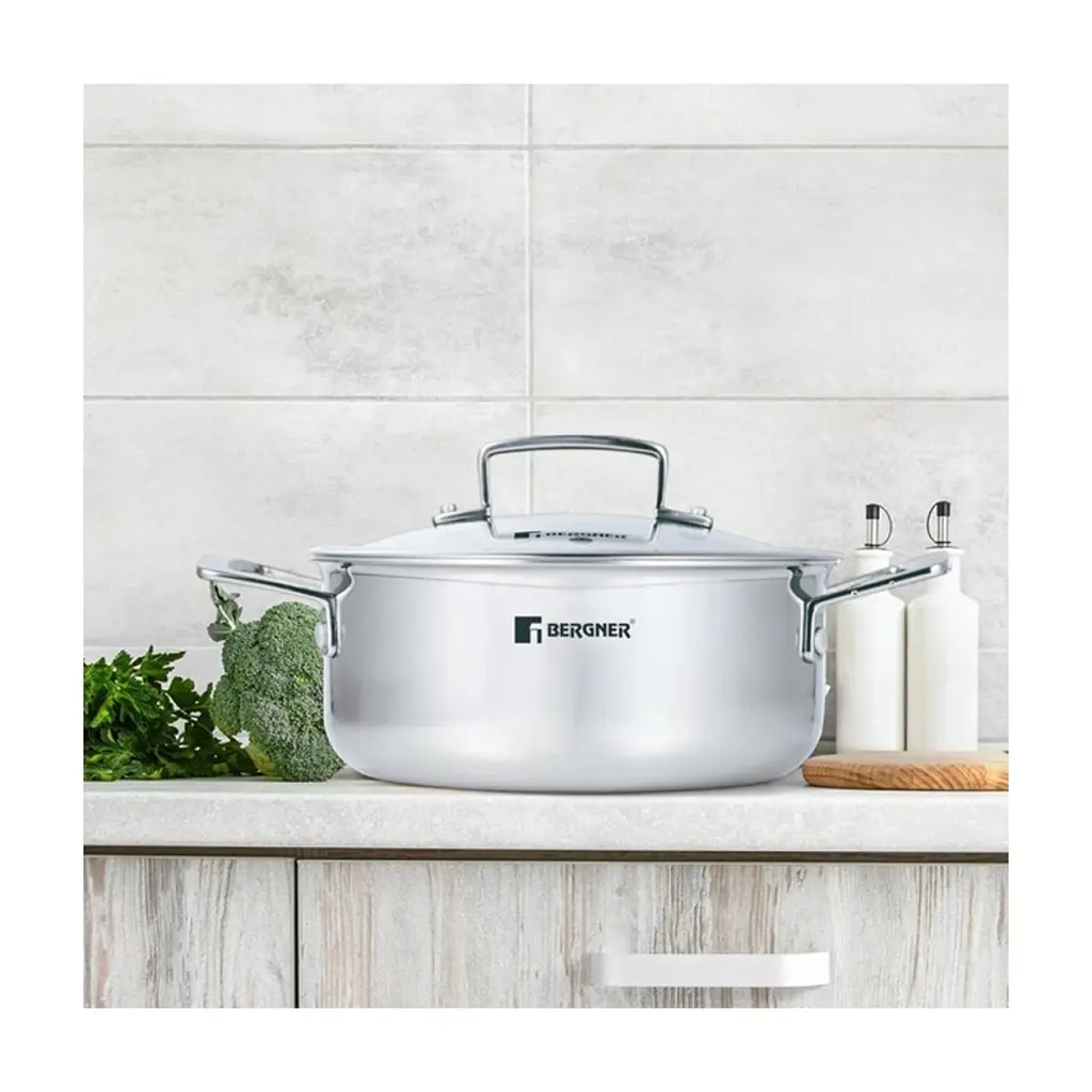 Каструля Bergner Steelblue, з кришкою 20 см (BG-33221-BL) - фото 4