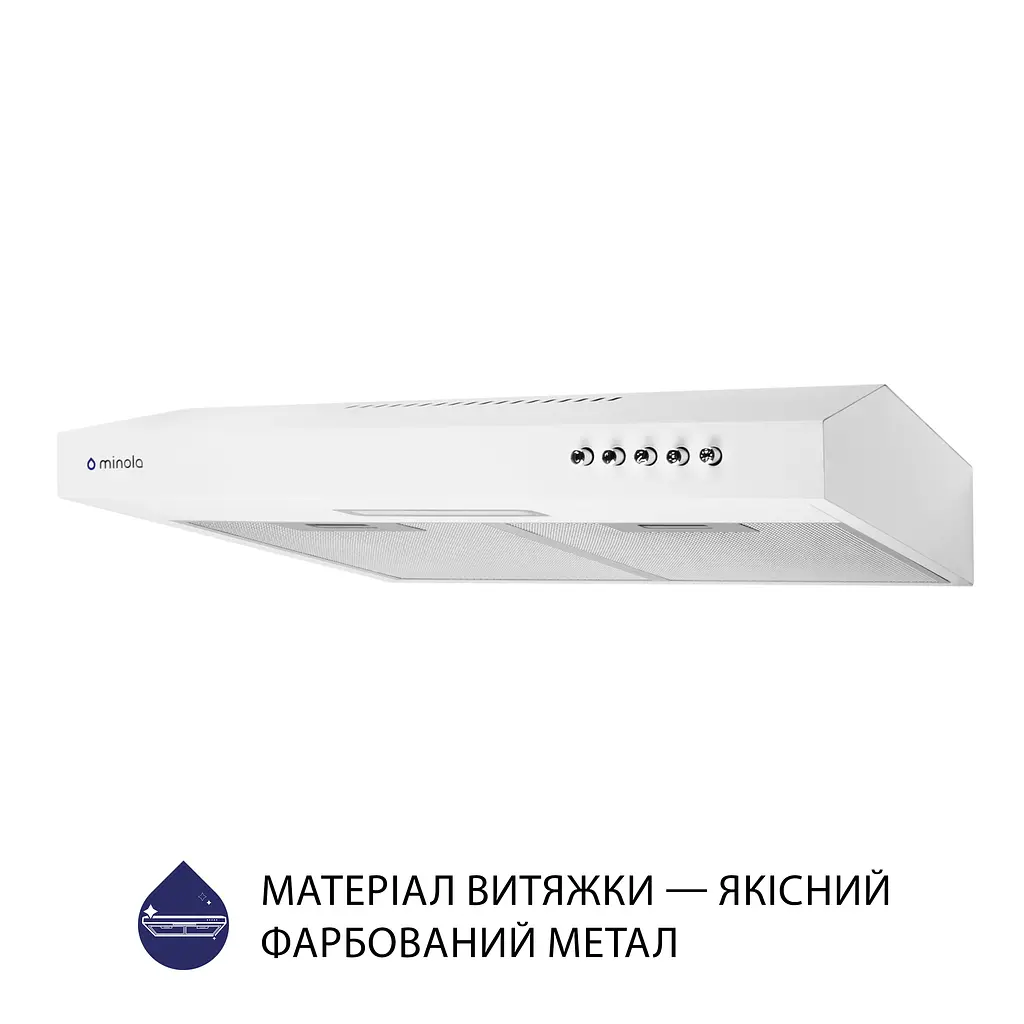 Витяжка плоска MINOLA HPL 513 WH - фото 3