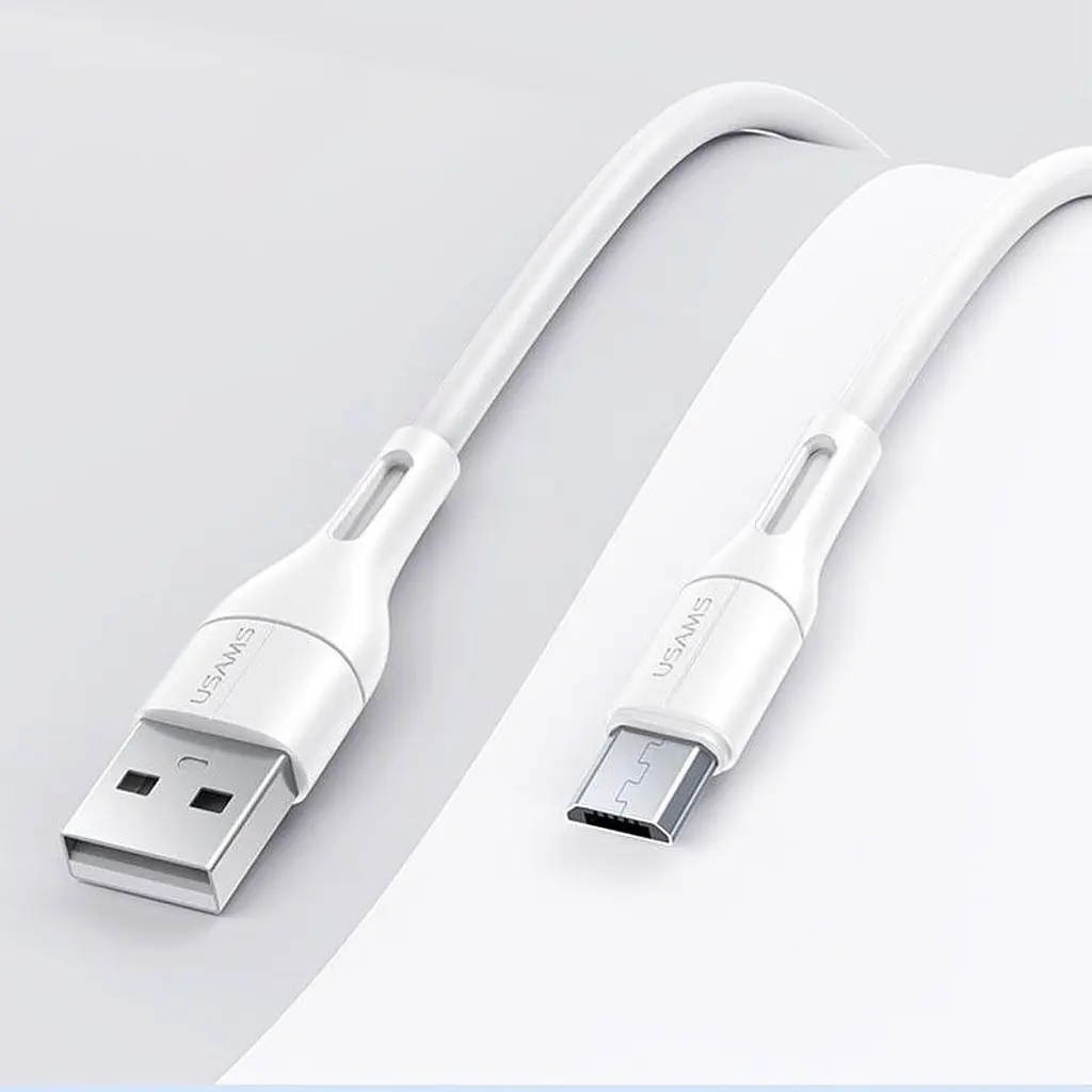 Кабель Usams USB-MicroUSB U68 2A 1m [White] [66701] - фото 2