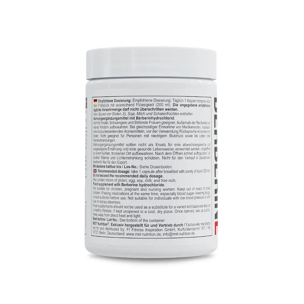 Берберин MST Nutrition Berberine 500 mg, 60 капсул - фото 3