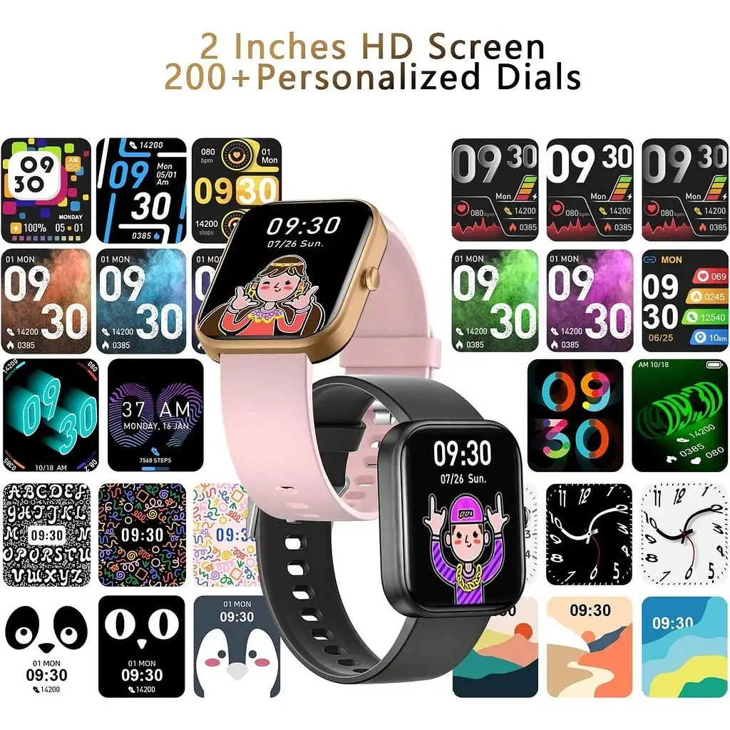 Фітнес-трекер Micflip Smart Watch з 2-дюймовим сенсорним екраном SpO2 - фото 7