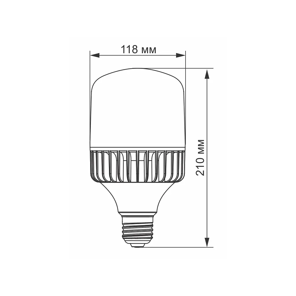 Лампочка Videx A118 50W E27 5000K (VL-A118-50275) - фото 3