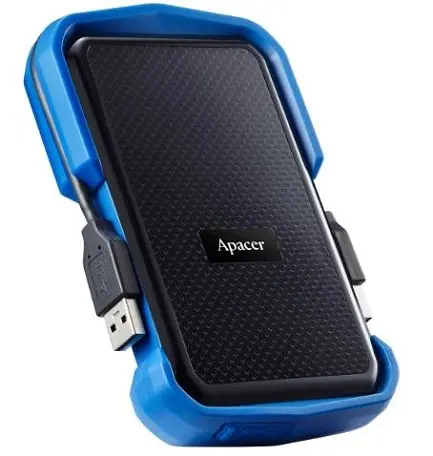 Внешний жесткий диск Apacer 1TB USB 3.1 2.5" AC631 (AP1TBAC631U-1) Black/Blue - фото 2
