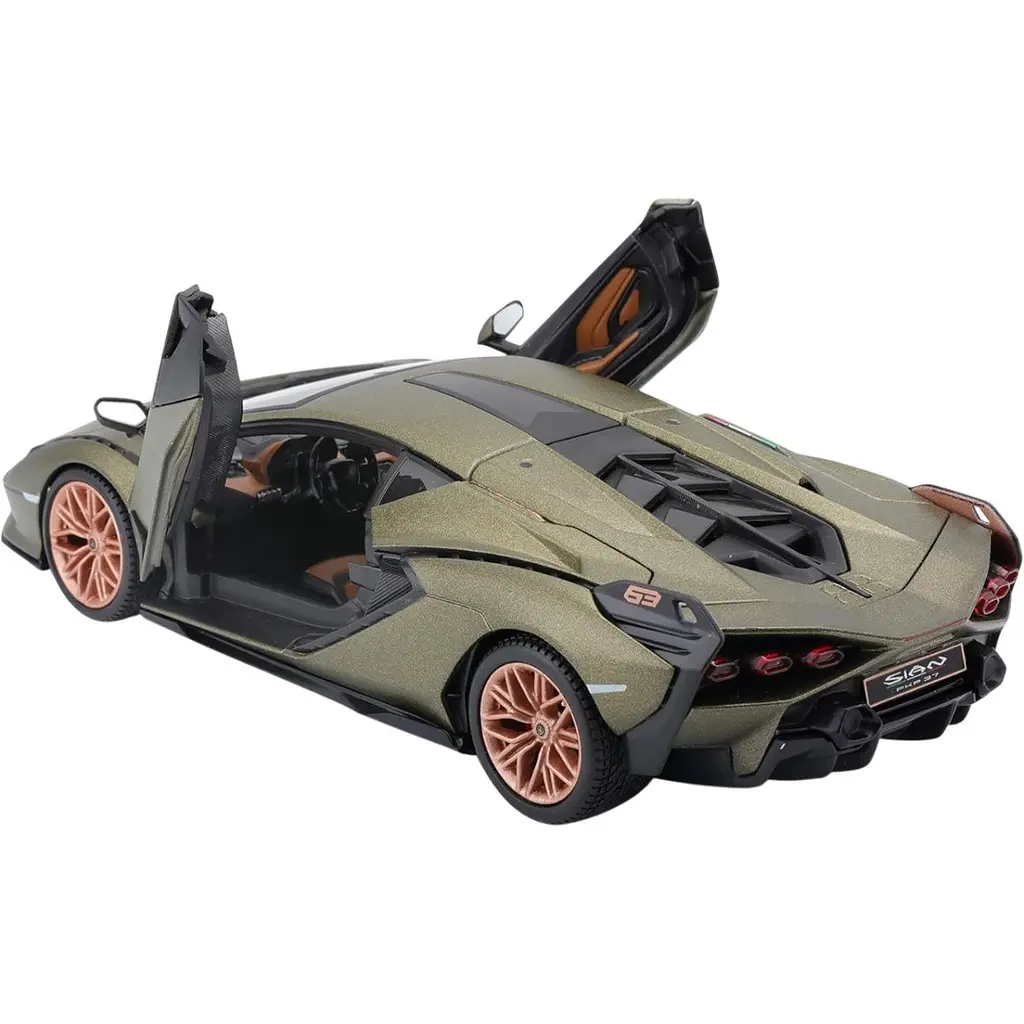 Автомодель Bburago Lamborghini Sian FKP 37 1:24 Metallic Green (18-21099) [119119] - фото 3
