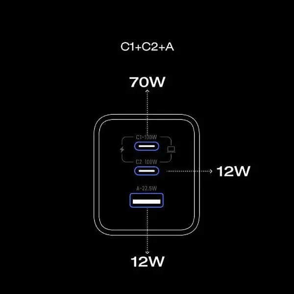 Мережевий зарядний пристрій EcoFlow RAPID Pro Charger 100W (EFA-100W-GAN-CHARGER-EU) [143062] - фото 7