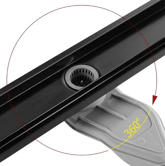 Трап для душу Rea Neox 90 Superflow black 2в1 REA-G7808 - фото 2