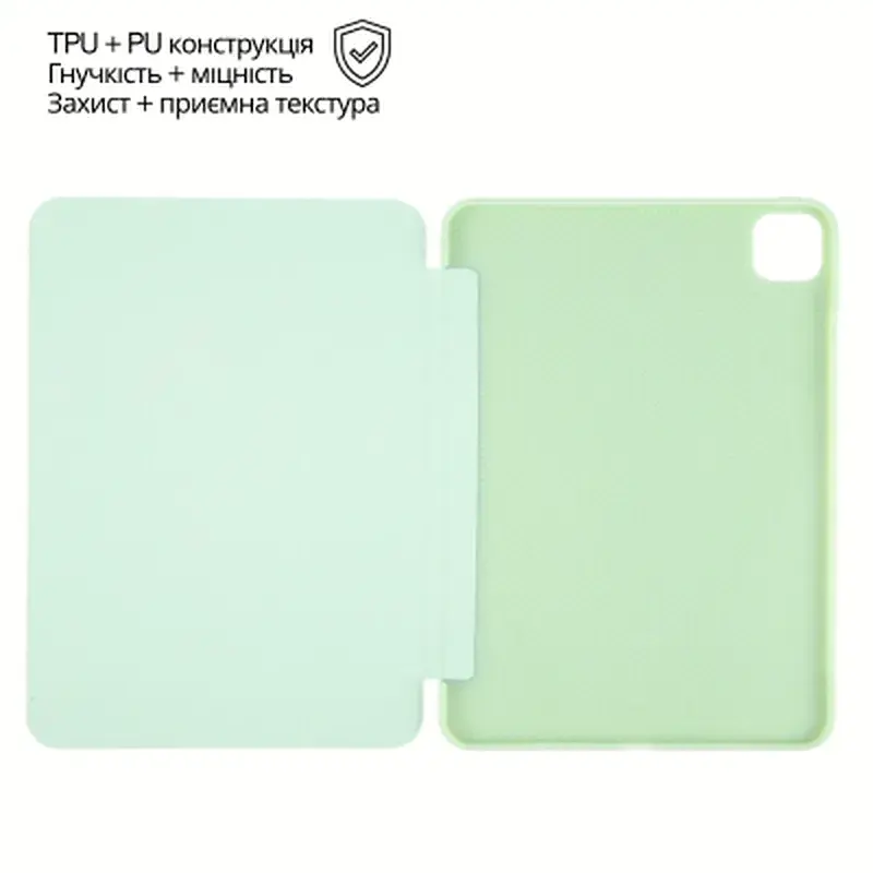 Чохол до планшета BeCover Tri Fold Soft TPU Silicone Apple iPad Air 13" M4 2026 Light Green (715331) - фото 5