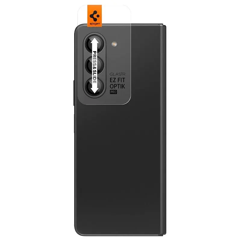 Захисне скло для камери Spigen Glass tR EZ Fit Optik Pro Black для Samsung Galaxy Z Fold5 (2 шт.) (AGL06524) - фото 3