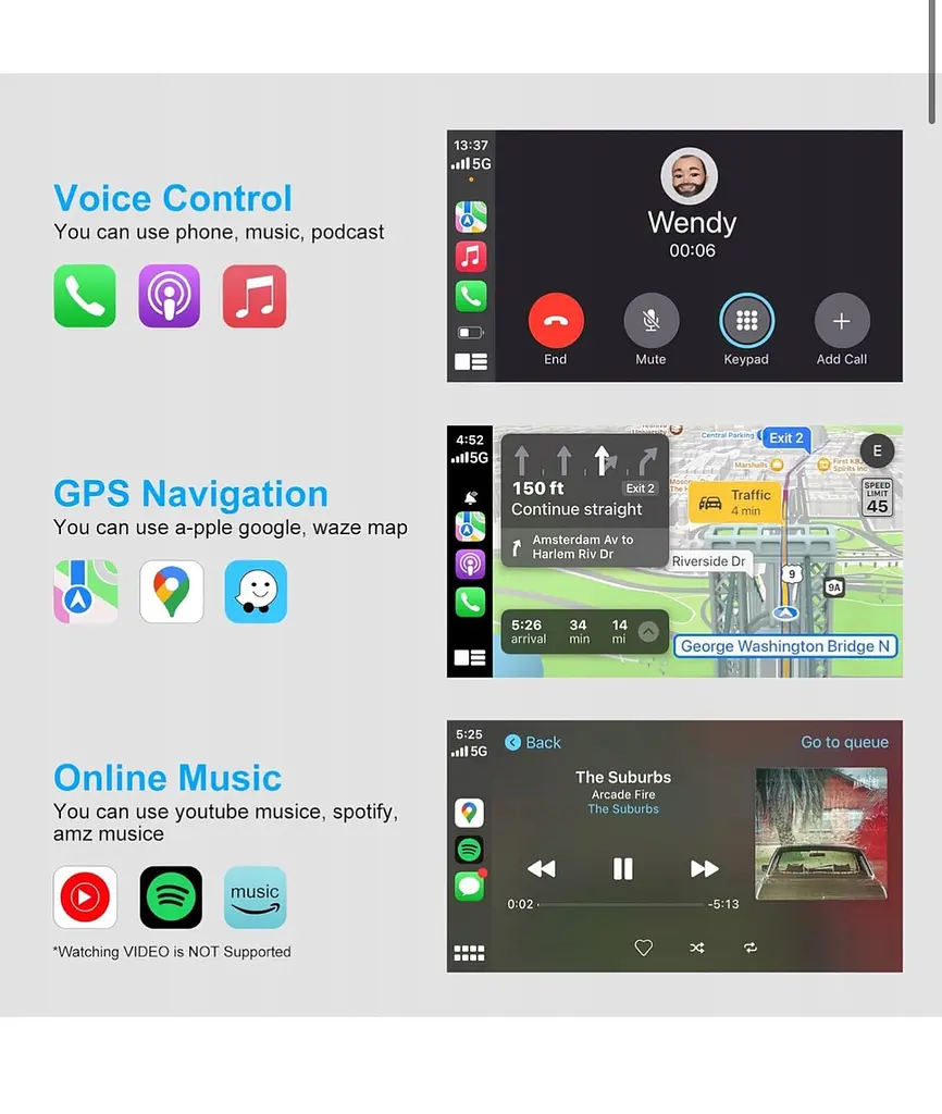 Бездротовий автомобільний адаптер MSXTTLY для Android U2A-AIR - фото 3
