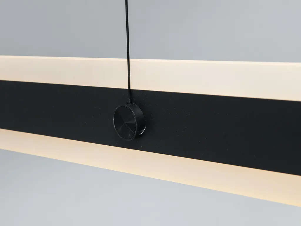 Подвесной светильник Diasha XH1003/1200BK, Черный, акриловый плафон, длина 122 см, 58W, LED - фото 6