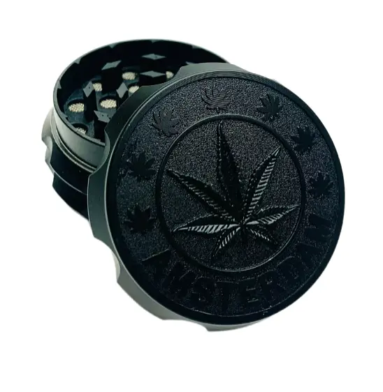 Гриндер для измельчения табака D&K Cannabis DK-5083-4 Black (15713) - фото 2