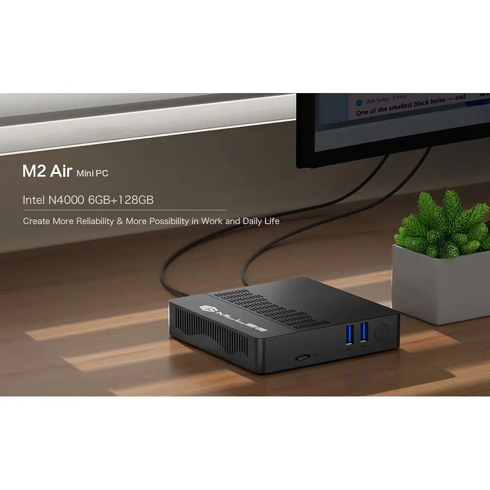 Неттоп MLLSE M2 Air 6/128GB Black [161042] - фото 6