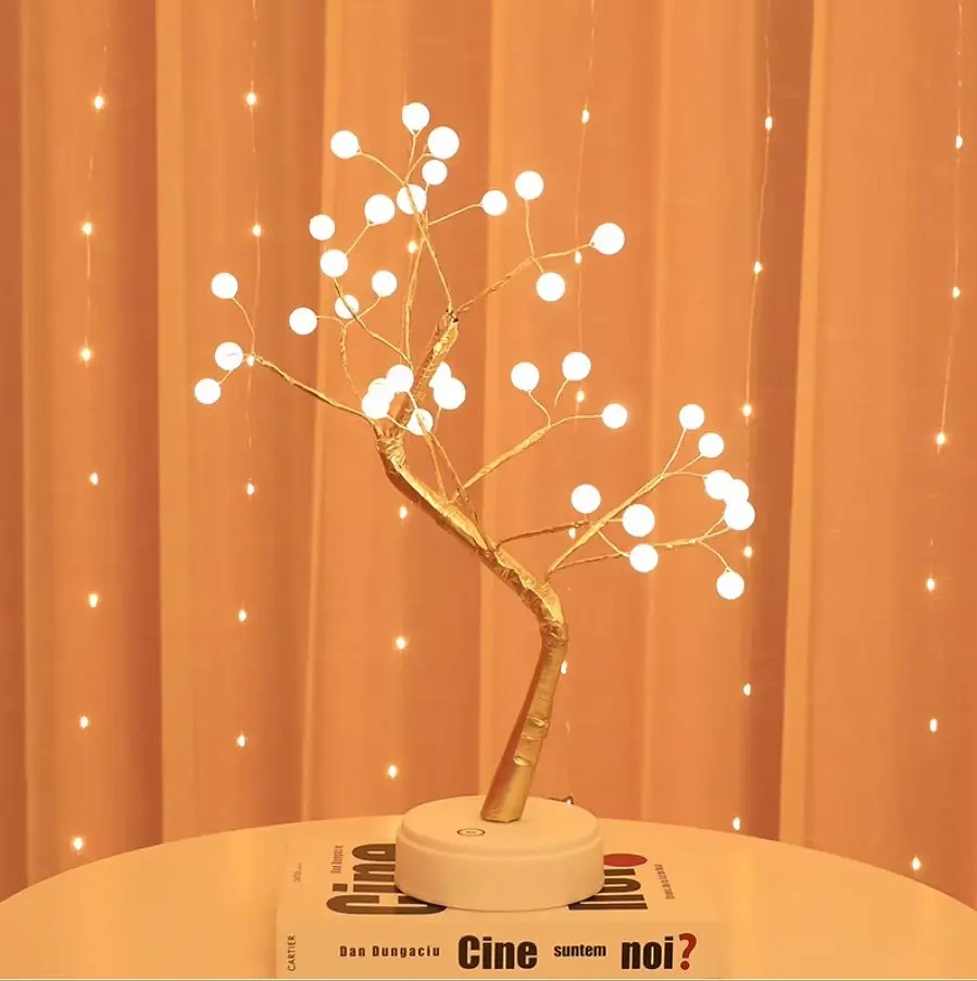 Настільний декоративний світильник Bonsai Tree · LED нічник лампа Дерево - фото 2
