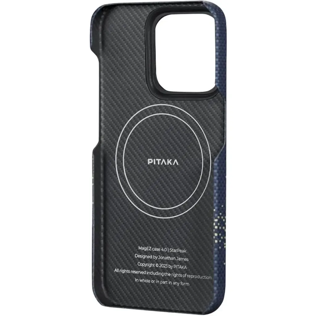 Чохол-накладка Pitaka MagEZ Case 4 StarPeak Milky Way Galaxy для iPhone 15 Pro Max (KI1502PMYG) - фото 4