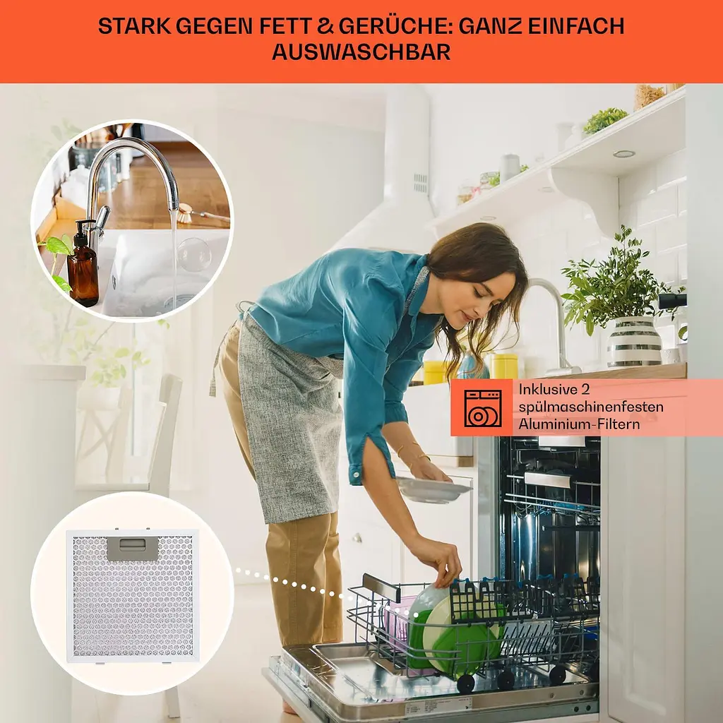 Вытяжка Klarstein Royal Flush Eco 60 см 576 м³ (10046236) - фото 6