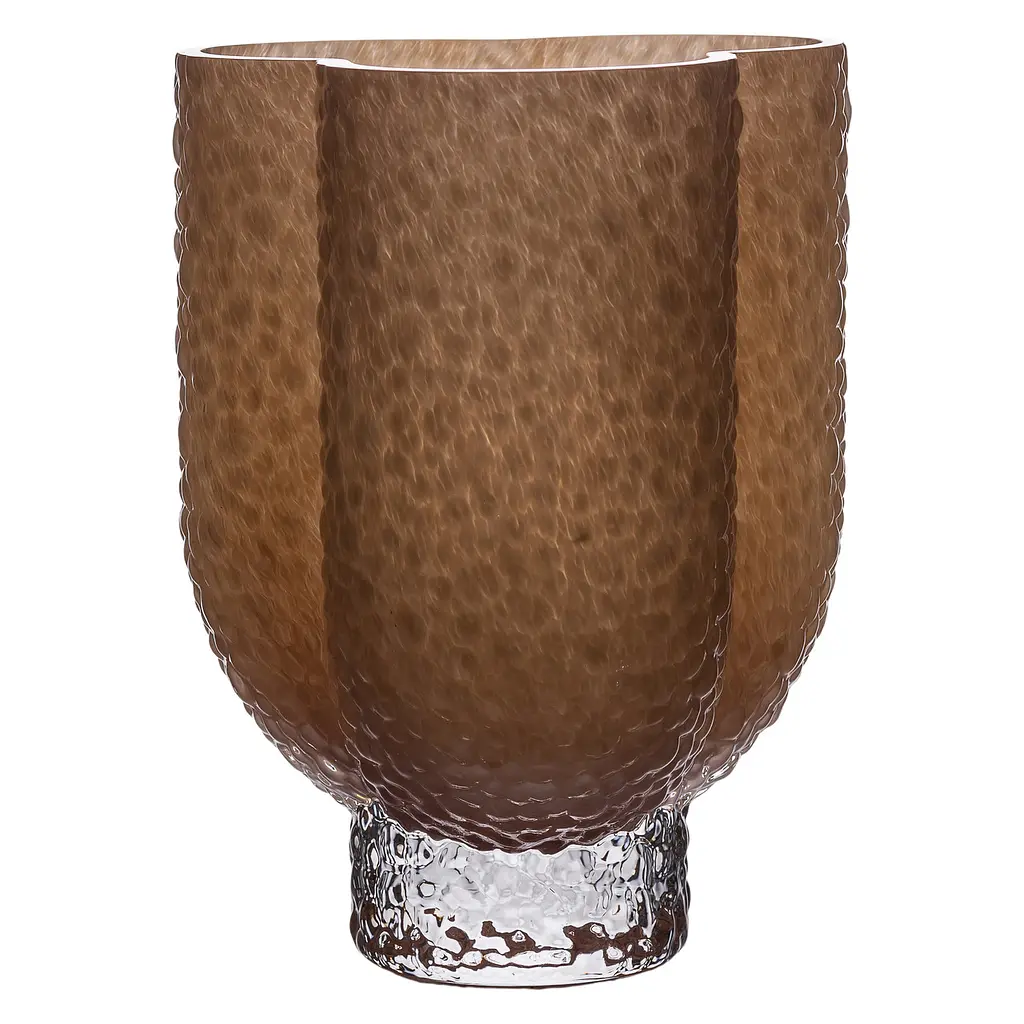 Ваза декоративна скляна Elisey 25 см, бежевий Flower Season HP-10-30 - фото 6