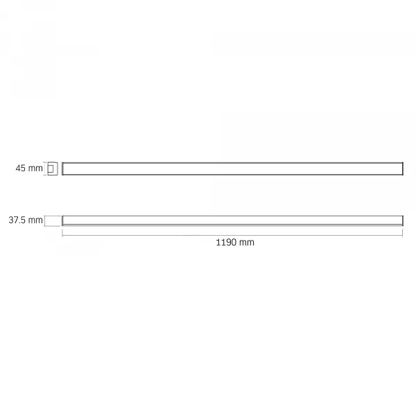 LED світильник лінійний VIDEX BN03 50W 1.2М 5000K 220V Black - фото 7