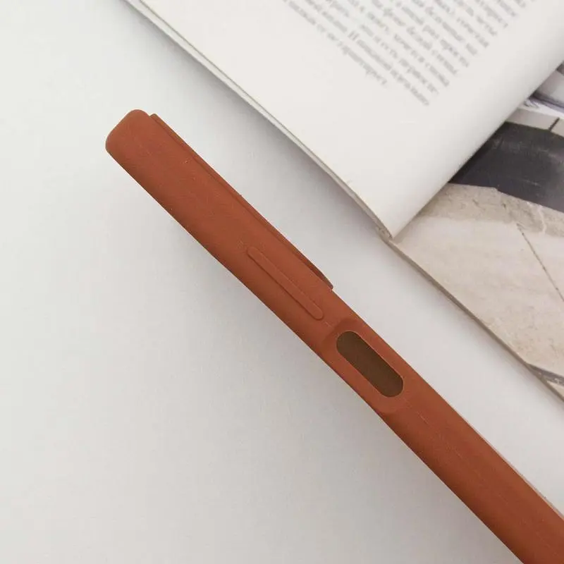 Чехол Silicone Cover Ummi Lakshmi Full Camera (AA) для Xiaomi Redmi 13 4G / Poco M6 4G Коричневый / Brown - фото 4