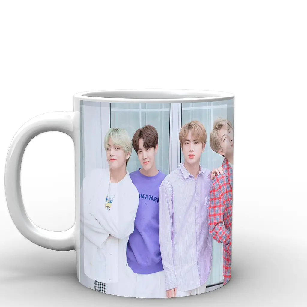 Кухоль GeekLand  вся група Bangtan Boys BTS BTS 02.38 330 мл білий - фото 3