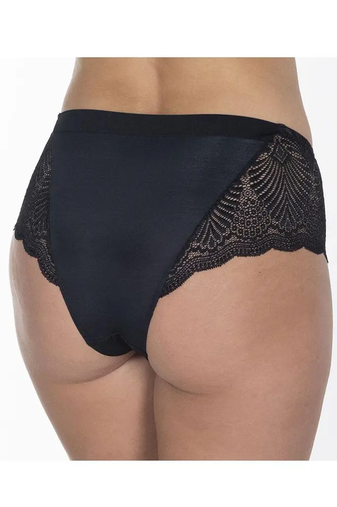 Трусики жіночі міді Effetto Lingerie 018 30 02 чорні 46/2XL - фото 2
