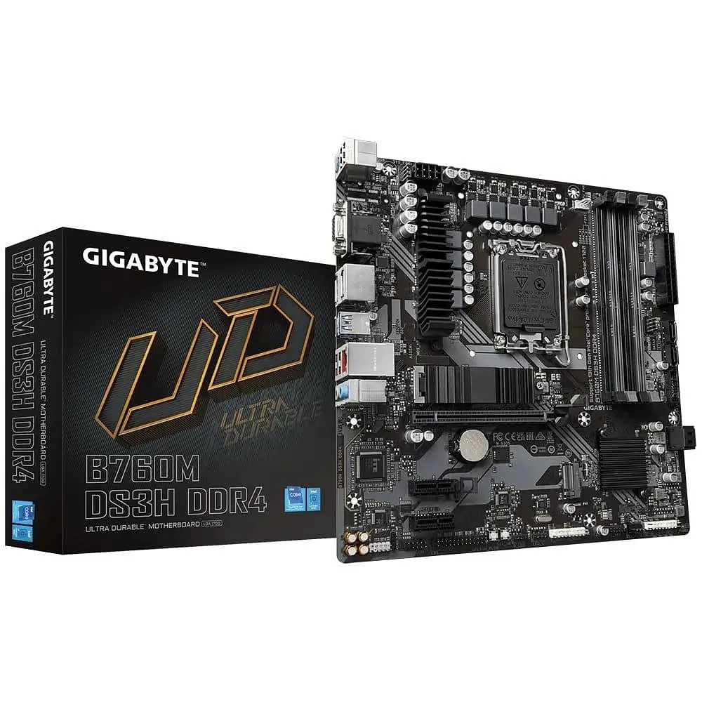 Материнська плата Gigabyte B760M DS3H DDR4 (B760M DS3H DDR4) (Socket 1700, Intel B760, Micro-ATX) - фото 8
