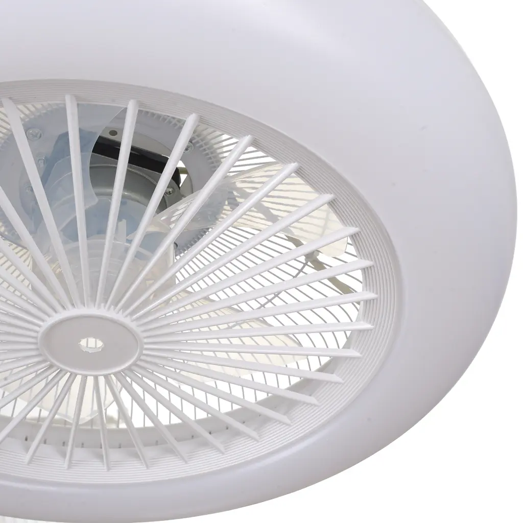 Біла люстра вентилятор Brille WBL-74/36W*2 WH - фото 4