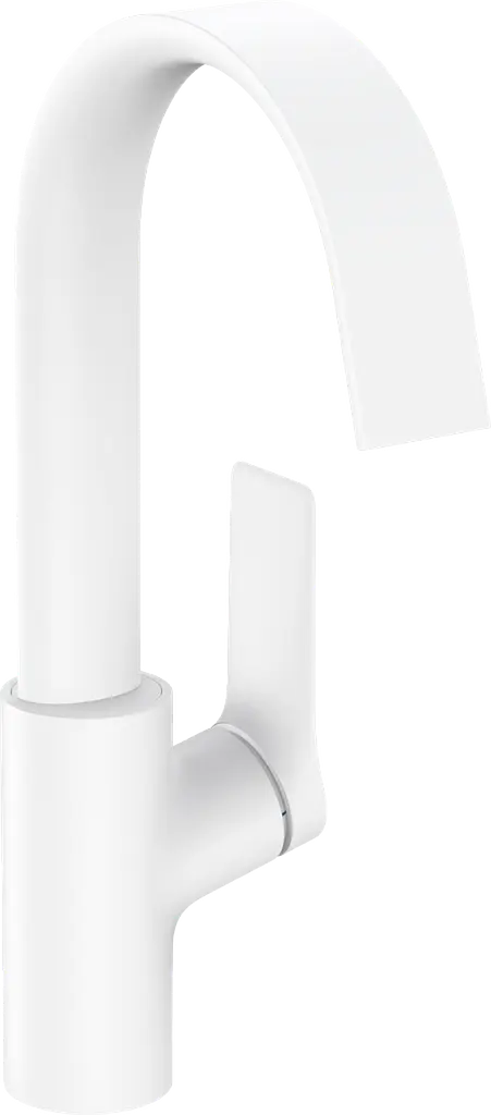 Змішувач Hansgrohe Vivenis 210 для умивальника з поворотним носиком Matt White 75032700 Білий матовий