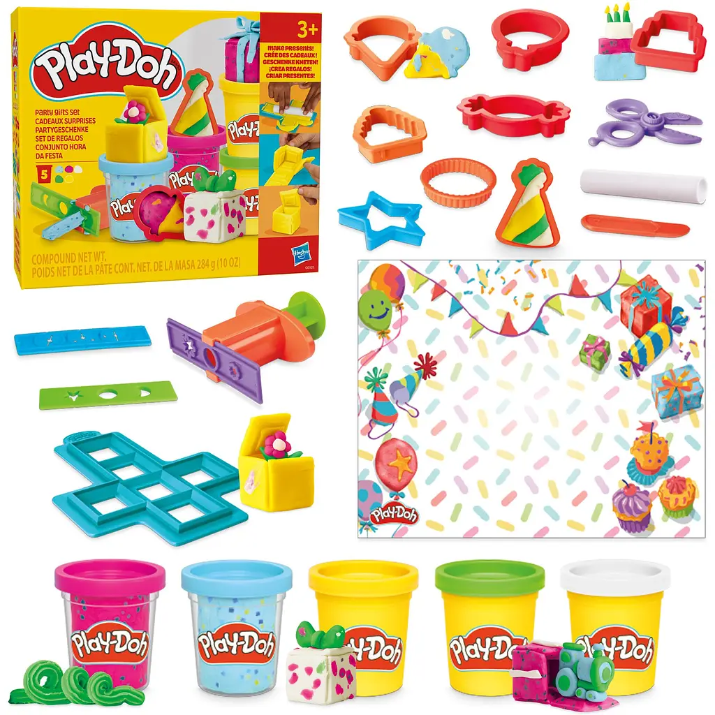 Набор для творчества с массой для лепки Hasbro Play-doh Набор подарков для вечеринки (G0525) - фото 3