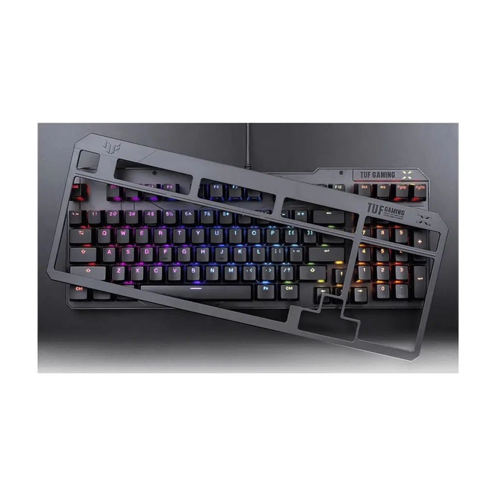 Клавиатура ASUS TUF Gaming K3 Gen II Opti-Mech RGB Red Switches USB UA Black (90MP0390-BKMA00) - фото 6