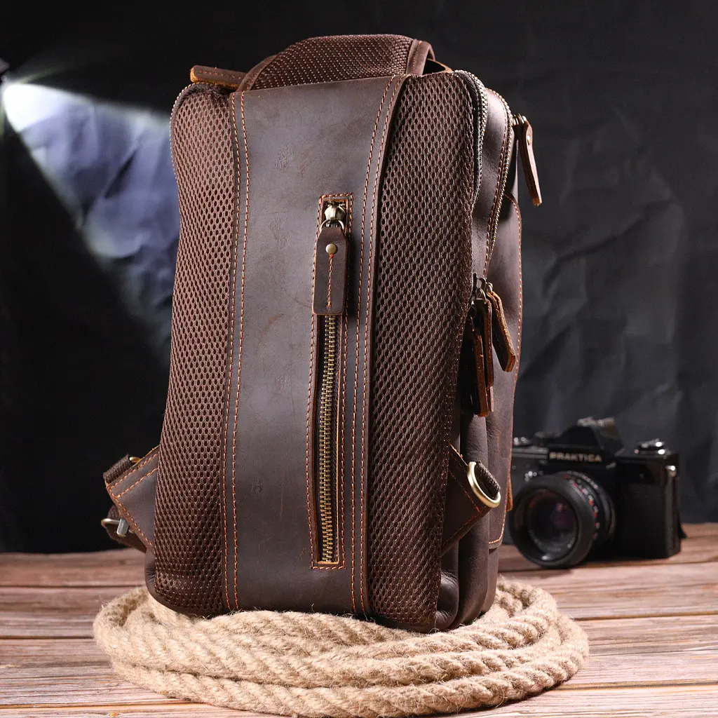 Кожаная сумка мужская Vintage 17,5х31х9 см sum0022411 - фото 7
