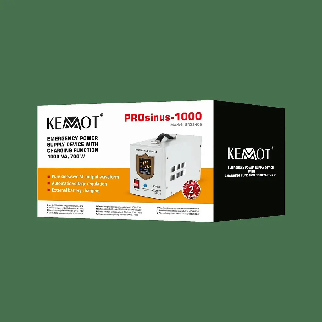 ИБП Преобразователь напряжения Rebel KEMOT PROsinus 1000 12/230V (700/1000W) URZ3406 - фото 3