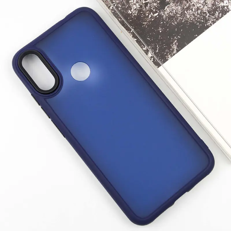 Чохол TPU+PC Lyon Frosted для Xiaomi Redmi Note 7 / Note 7 Pro / Note 7s Navy Blue - фото 2