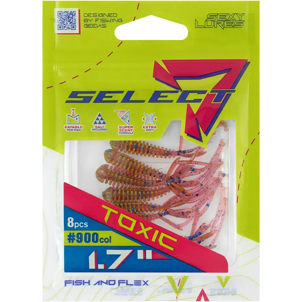 Силікон Select Toxic 1.7" 900 FE (8 шт/уп) - фото 2