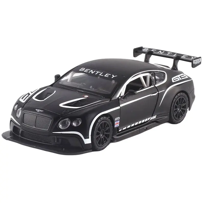 Колекційна металева модель автомобіля Автопром Bentley Continental GT3 з інерцією, світлом та звуком 1:32