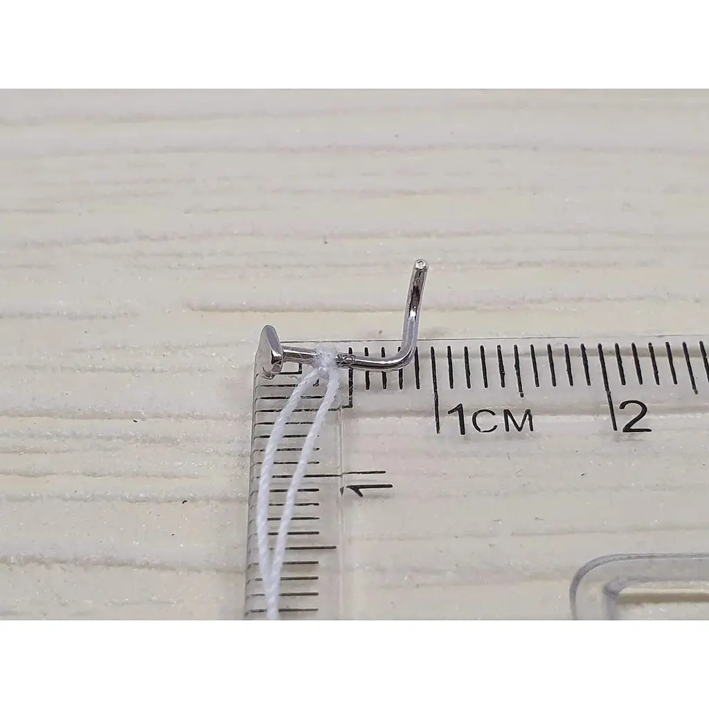 Серебряная серьга-пирсинг в нос Silvex 925. ПР2/003 - фото 3