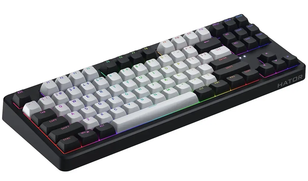 Клавіатура HATOR Rockfall 3 Mecha TKL Wireless Orange ENG (Англ.) ANSI Black (HTK850) - фото 3