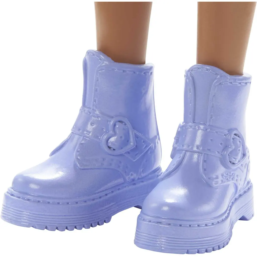 Лялька Barbie Модниця в яскравій сукні-футболці, 30 см (HPF77) - фото 5