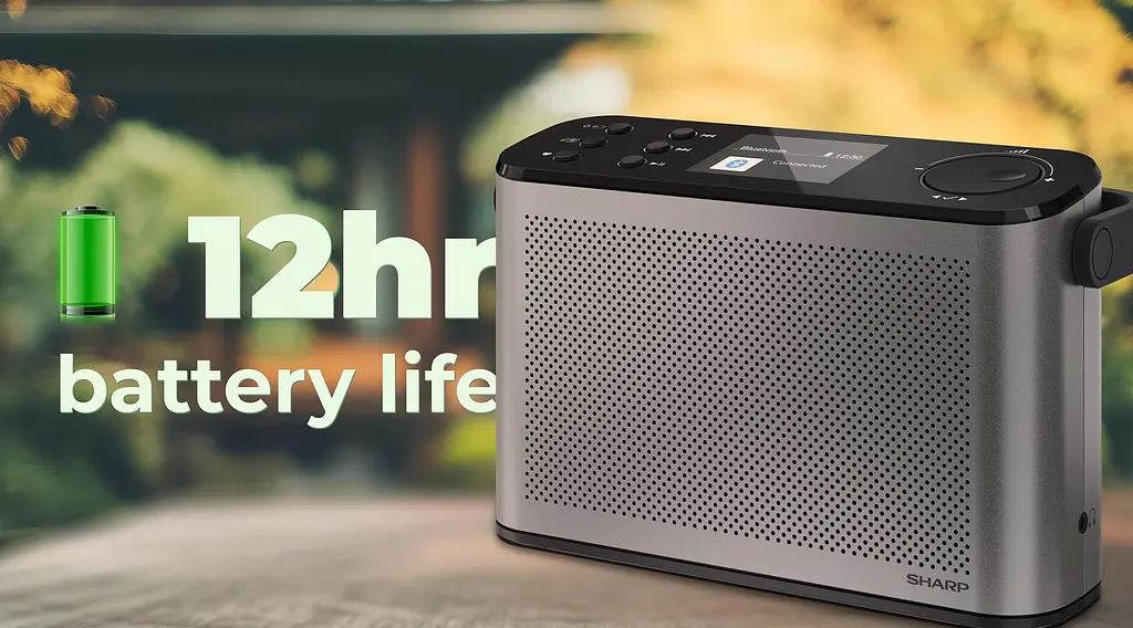 Радіоприймач портативний Sharp DR-P540GY Gray DAB+, FM, Bluetooth - фото 7