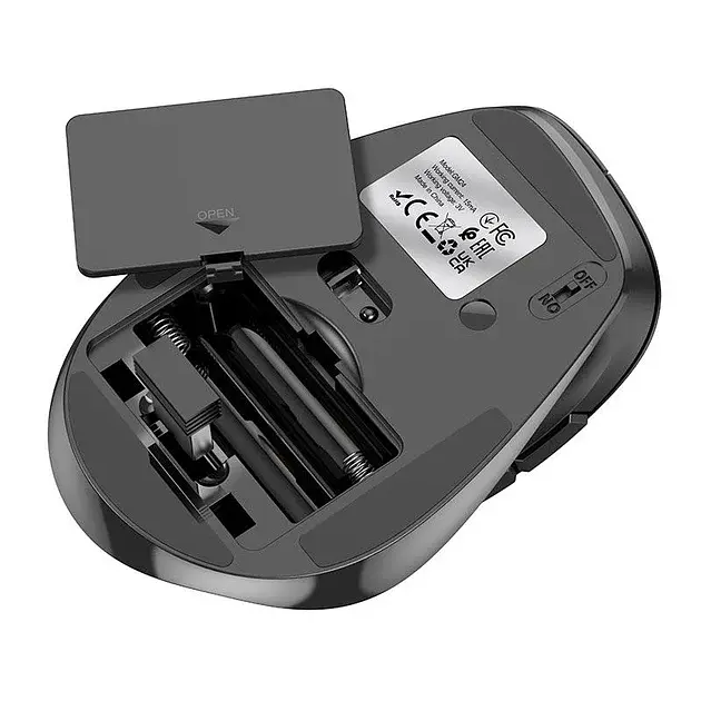 Бездротова миша Hoco GM24 Mystic Six-Button Dual-Mode Business Wireless Mouse Black - фото 6