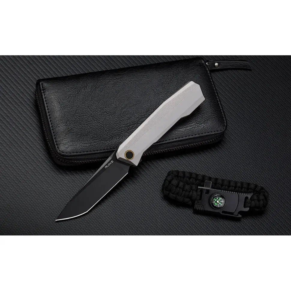 Ніж складаний туристичний Ruike P166-AК, (9.2 см) 14C28N / Aluminum сірий - фото 9
